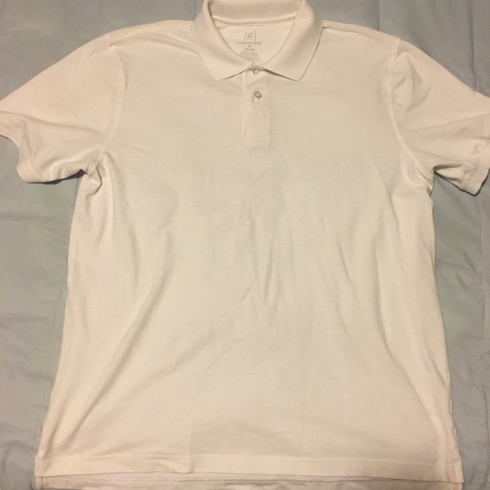 George [g] Short Sleeve Polo - M, White